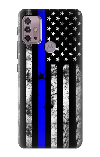 S3244 Thin Blue Line USA Case For Motorola Moto G30, G20, G10