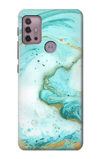 S3399 Green Marble Graphic Print Case For Motorola Moto G30, G20, G10