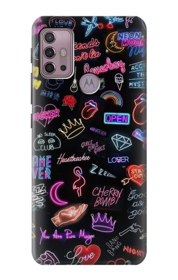 S3433 Vintage Neon Graphic Case For Motorola Moto G30, G20, G10