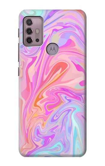 S3444 Digital Art Colorful Liquid Case For Motorola Moto G30, G20, G10