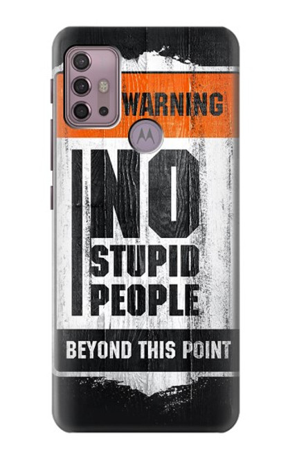 S3704 No Stupid People Case For Motorola Moto G30, G20, G10