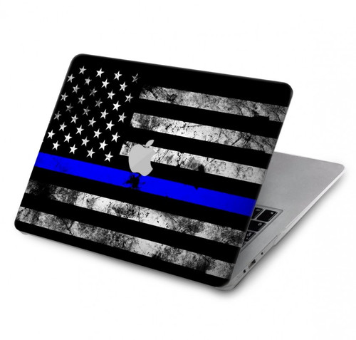 S3244 Thin Blue Line USA Hard Case For MacBook Air 13″ - A1932, A2179, A2337