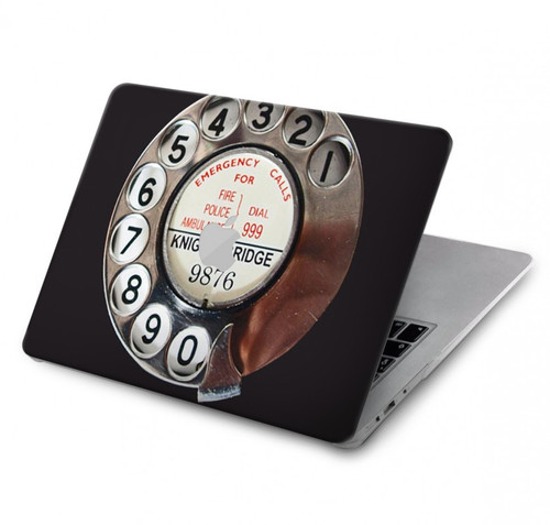 S0059 Retro Rotary Phone Dial On Hard Case For MacBook Pro 15″ - A1707, A1990