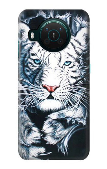 S0265 White Tiger Case For Nokia X10