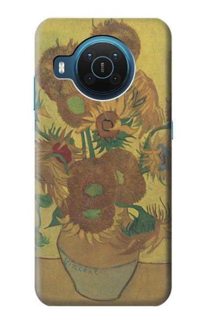 S0214 Van Gogh Vase Fifteen Sunflowers Case For Nokia X20
