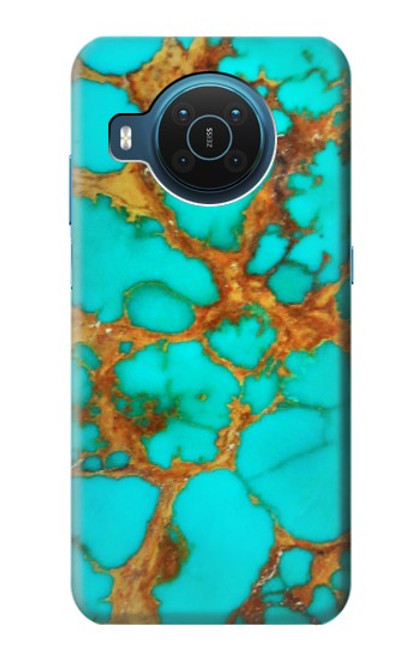 S2688 Aqua Copper Turquoise Gemstone Graphic Case For Nokia X20