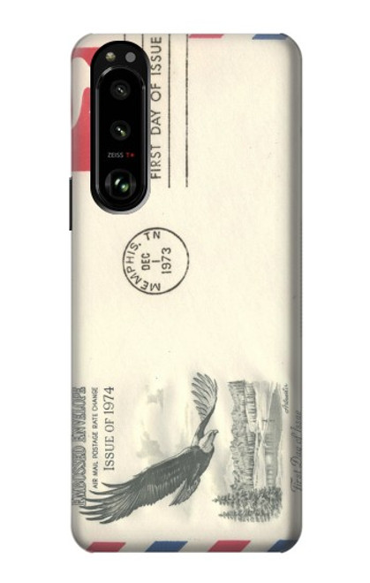 S3551 Vintage Airmail Envelope Art Case For Sony Xperia 5 III