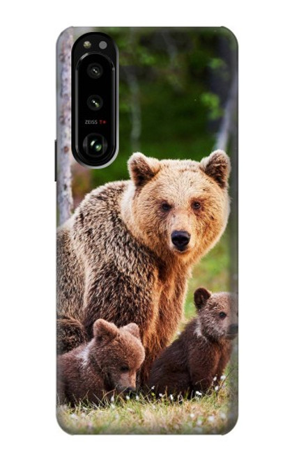 S3558 Bear Family Case For Sony Xperia 5 III