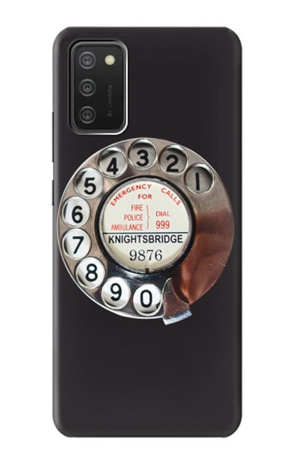 S0059 Retro Rotary Phone Dial On Case For Samsung Galaxy A03S