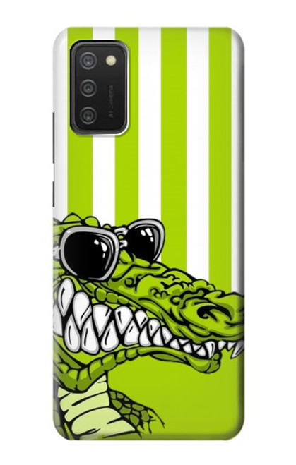 S2323 Funny Green Alligator Crocodile Case For Samsung Galaxy A03S