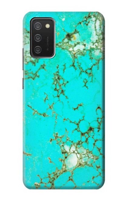 S2377 Turquoise Gemstone Texture Graphic Printed Case For Samsung Galaxy A03S