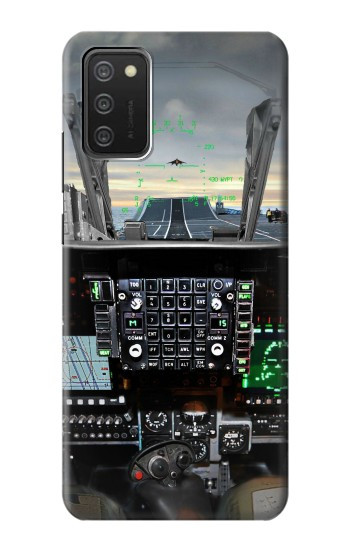 S2435 Fighter Jet Aircraft Cockpit Case For Samsung Galaxy A03S