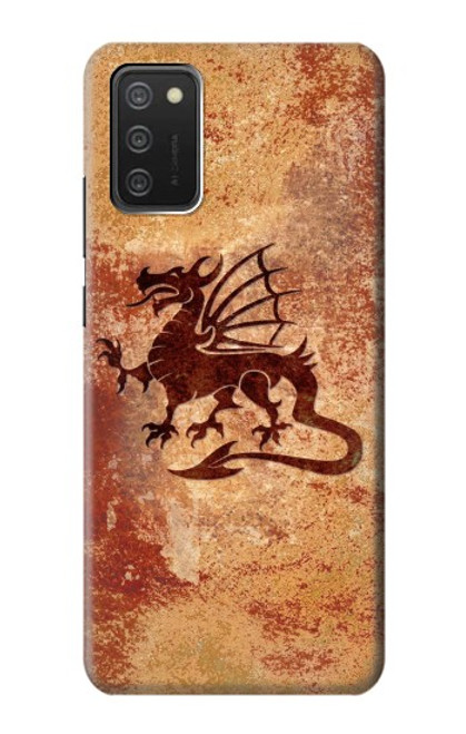 S2485 Dragon Metal Texture Graphic Printed Case For Samsung Galaxy A03S