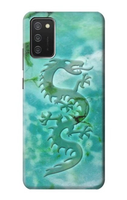 S2653 Dragon Green Turquoise Stone Graphic Case For Samsung Galaxy A03S