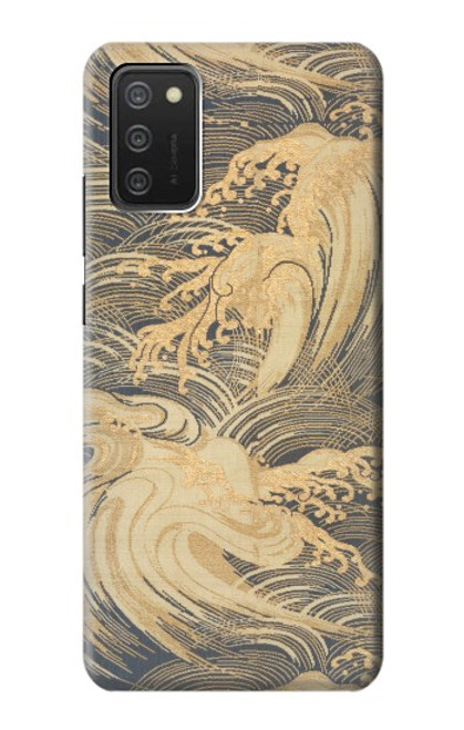 S2680 Japan Art Obi With Stylized Waves Case For Samsung Galaxy A03S