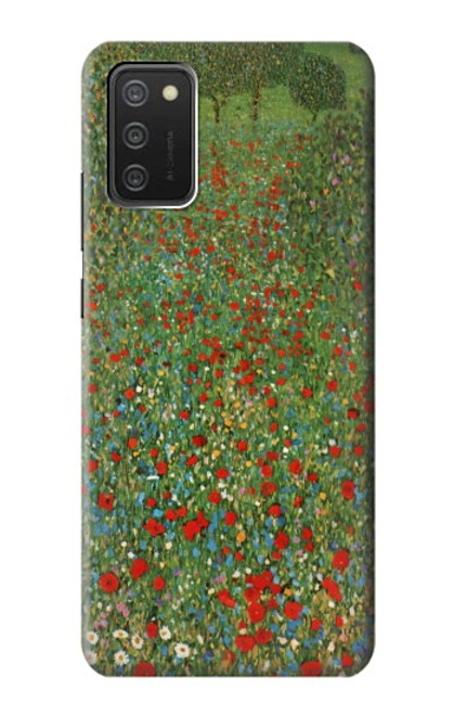 S2872 Gustav Klimt Poppy Field Case For Samsung Galaxy A03S