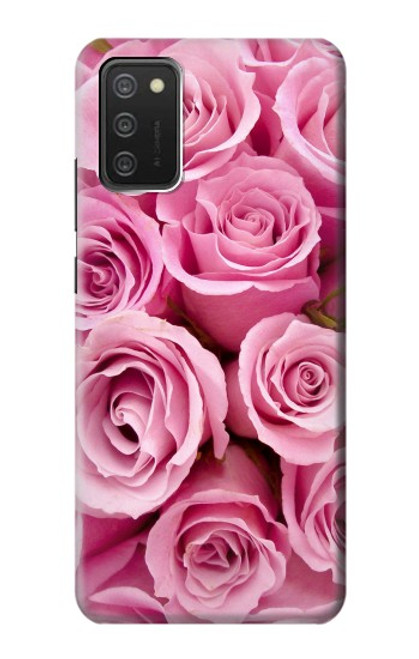 S2943 Pink Rose Case For Samsung Galaxy A03S
