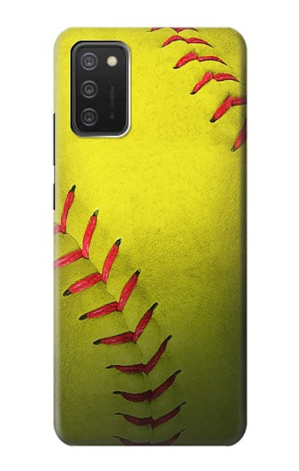 S3031 Yellow Softball Ball Case For Samsung Galaxy A03S