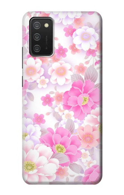 S3036 Pink Sweet Flower Flora Case For Samsung Galaxy A03S