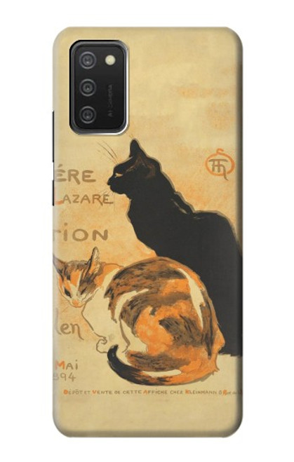 S3229 Vintage Cat Poster Case For Samsung Galaxy A03S