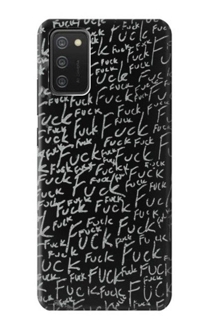 S3478 Funny Words Blackboard Case For Samsung Galaxy A03S