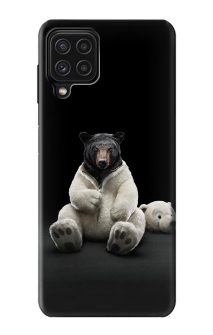 S0878 Black Bear Case For Samsung Galaxy A22 4G