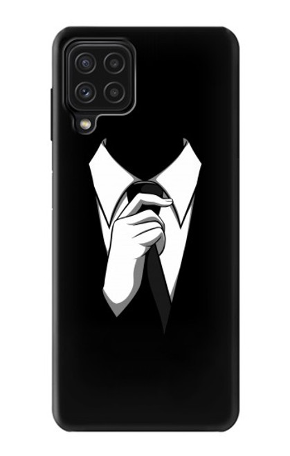 S1591 Anonymous Man in Black Suit Case For Samsung Galaxy A22 4G