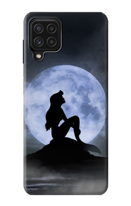 S2668 Mermaid Silhouette Moon Night Case For Samsung Galaxy A22 4G