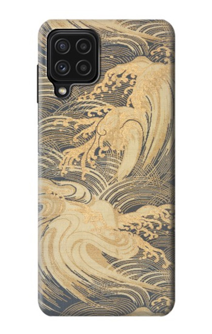 S2680 Japan Art Obi With Stylized Waves Case For Samsung Galaxy A22 4G