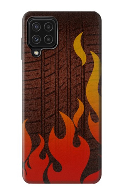 S2988 Rally Car Tire Fire Case For Samsung Galaxy A22 4G
