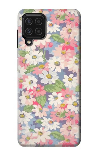 S3688 Floral Flower Art Pattern Case For Samsung Galaxy A22 4G