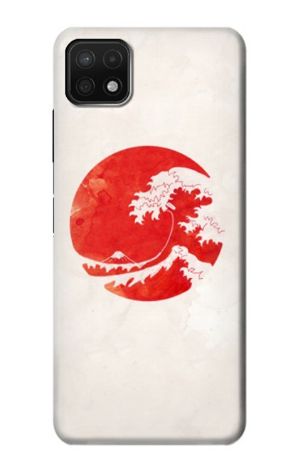 S3237 Waves Japan Flag Case For Samsung Galaxy A22 5G