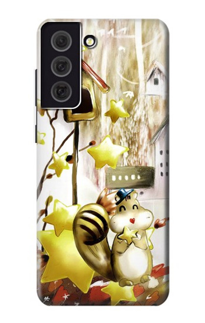 S0109 Cute Squirrel Cartoon Case For Samsung Galaxy S21 FE 5G
