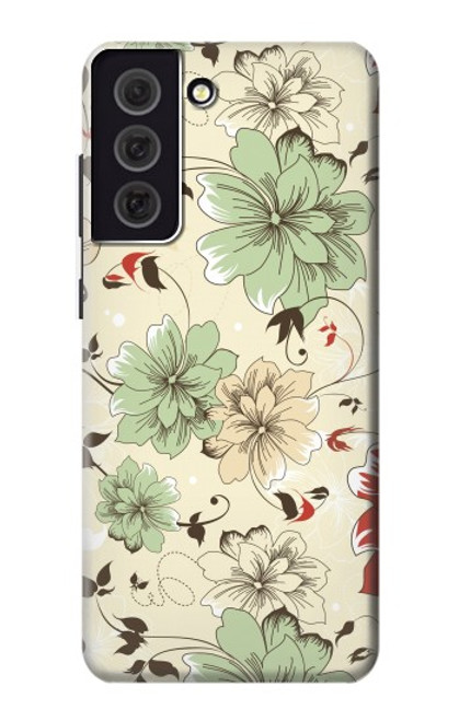 S2179 Flower Floral Vintage Art Pattern Case For Samsung Galaxy S21 FE 5G