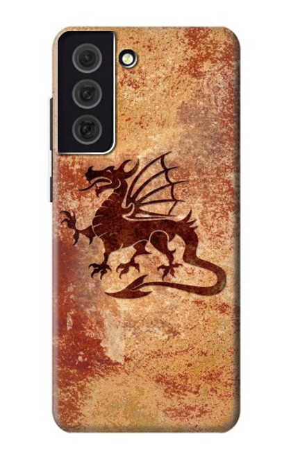 S2485 Dragon Metal Texture Graphic Printed Case For Samsung Galaxy S21 FE 5G