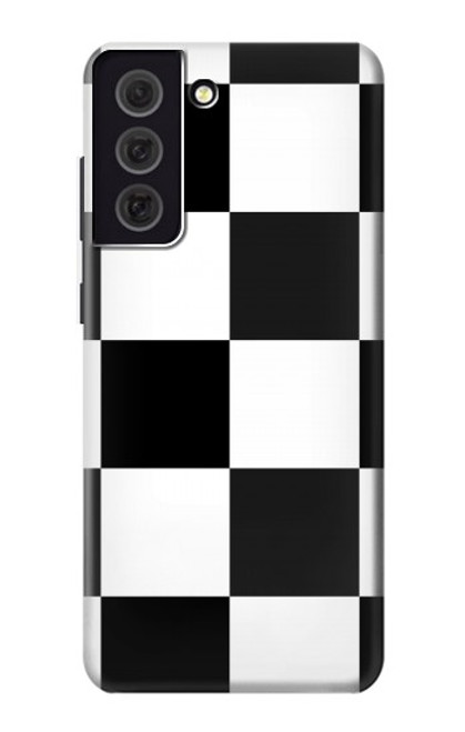 S2492 Black and White Check Case For Samsung Galaxy S21 FE 5G