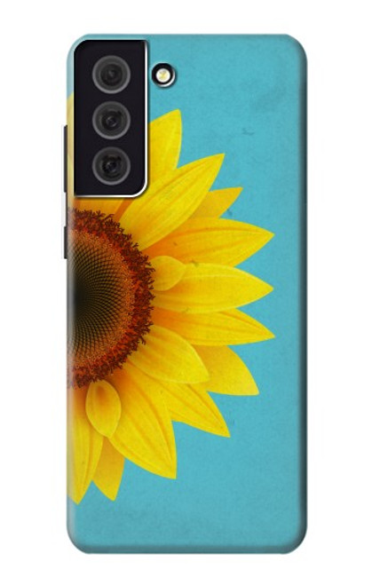 S3039 Vintage Sunflower Blue Case For Samsung Galaxy S21 FE 5G S3039 Vintage Sunflower Blue Case For Samsung Galaxy S21 FE 5G