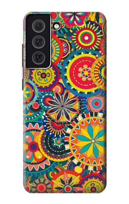 S3272 Colorful Pattern Case For Samsung Galaxy S21 FE 5G