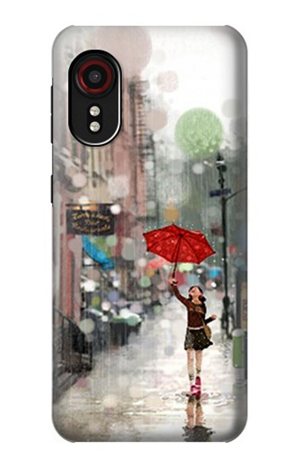 S0108 Girl in The Rain Case For Samsung Galaxy Xcover 5