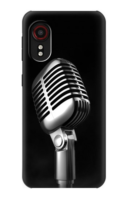 S1672 Retro Microphone Jazz Music Case For Samsung Galaxy Xcover 5