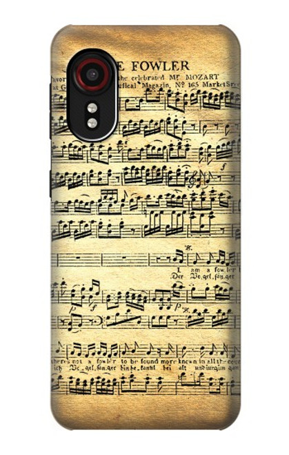 S2667 The Fowler Mozart Music Sheet Case For Samsung Galaxy Xcover 5
