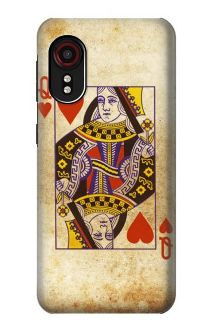 S2833 Poker Card Queen Hearts Case For Samsung Galaxy Xcover 5