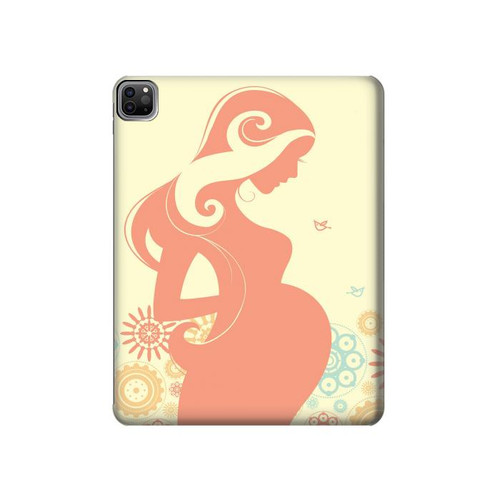 S0815 Pregnant Art Hard Case For iPad Pro 12.9 (2022,2021,2020,2018, 3rd, 4th, 5th, 6th)