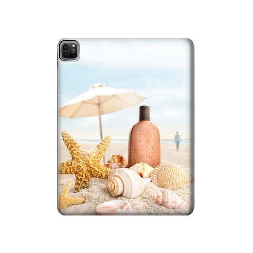 S1425 Seashells on The Beach Hard Case For iPad Pro 12.9 (2022,2021,2020,2018, 3rd, 4th, 5th, 6th)
