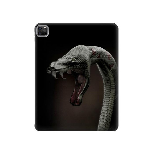 S1597 Black Mamba Snake Hard Case For iPad Pro 12.9 (2022, 2021, 2020, 2018), Air 13 (2024)