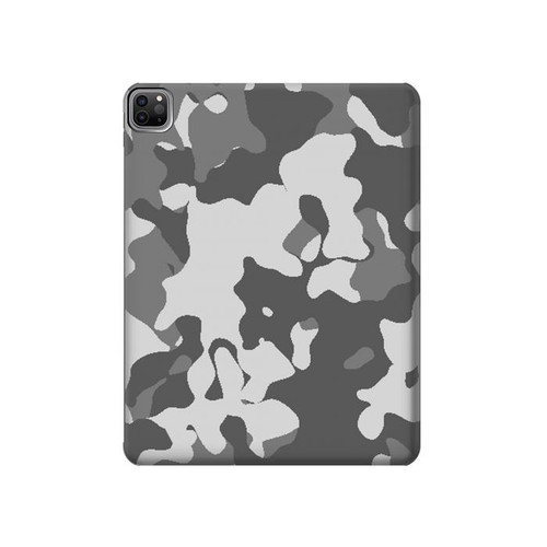 S2186 Gray Camo Camouflage Graphic Printed Hard Case For iPad Pro 12.9 (2022,2021,2020,2018, 3rd, 4th, 5th, 6th)