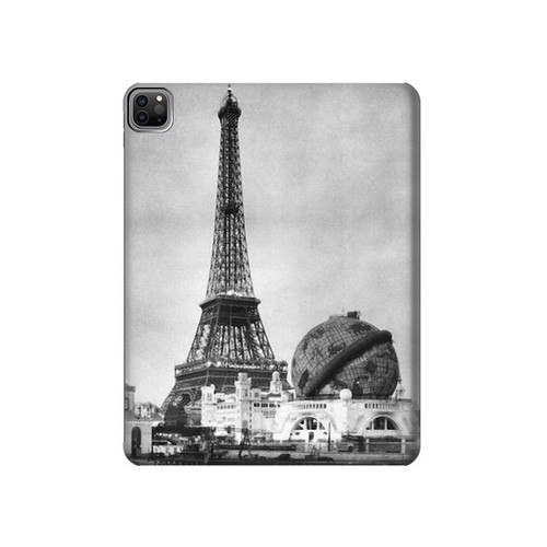 S2350 Old Paris Eiffel Tower Hard Case For iPad Pro 12.9 (2022,2021,2020,2018, 3rd, 4th, 5th, 6th)