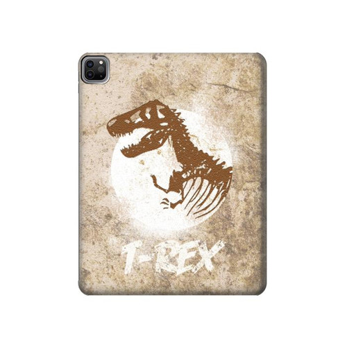 S2372 T-Rex Jurassic Fossil Hard Case For iPad Pro 12.9 (2022,2021,2020,2018, 3rd, 4th, 5th, 6th)