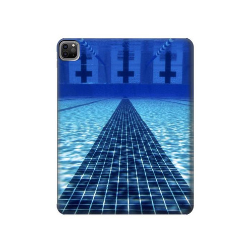 S2429 Swimming Pool Hard Case For iPad Pro 12.9 (2022,2021,2020,2018, 3rd, 4th, 5th, 6th)