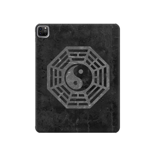 S2503 Tao Dharma Yin Yang Hard Case For iPad Pro 12.9 (2022,2021,2020,2018, 3rd, 4th, 5th, 6th)